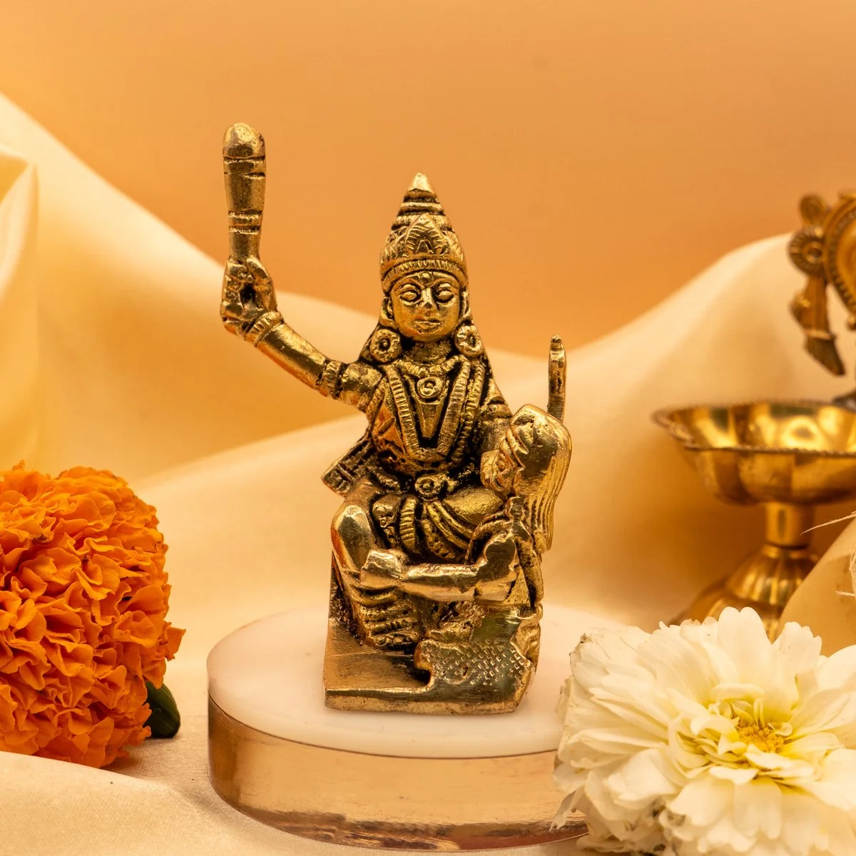 Banglamukhi MATA Idol (Pital Murti) view 8