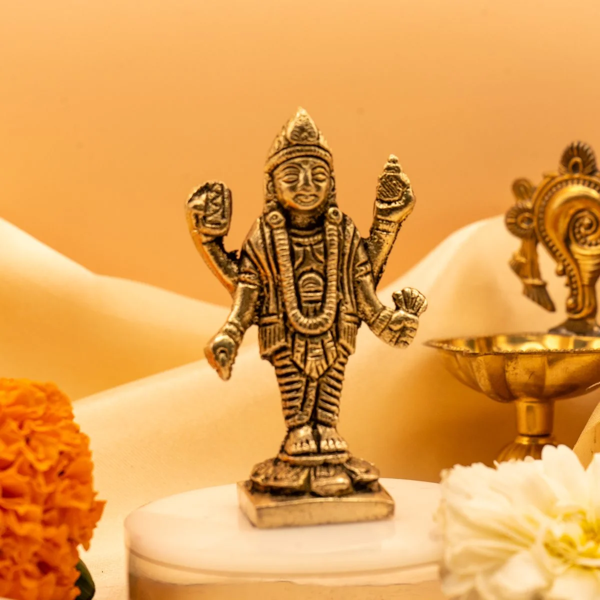 Lord Dhanvanatri Brass Idol