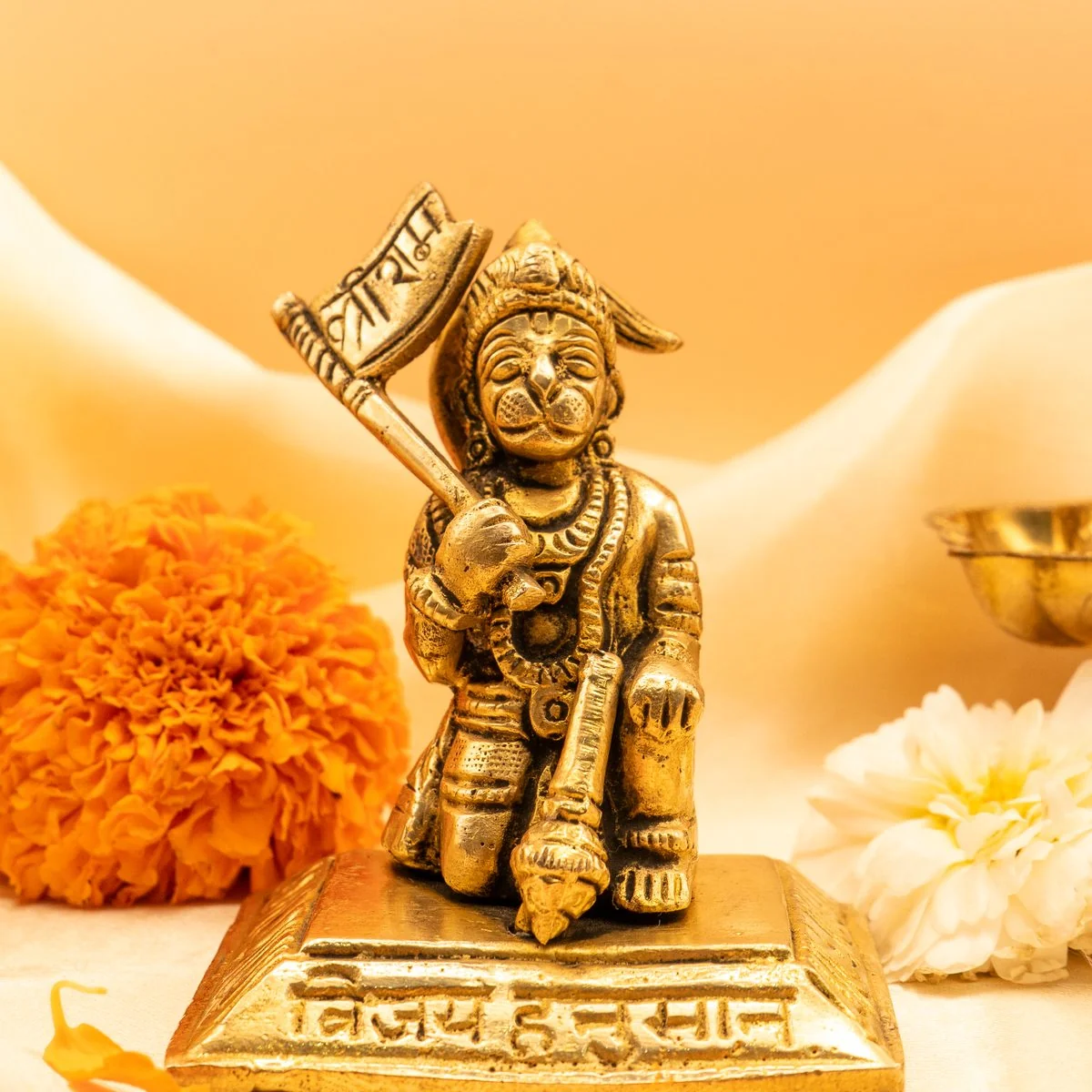 Jai Shree Ram Hanuman Ji Full Solid Gada Showpiece