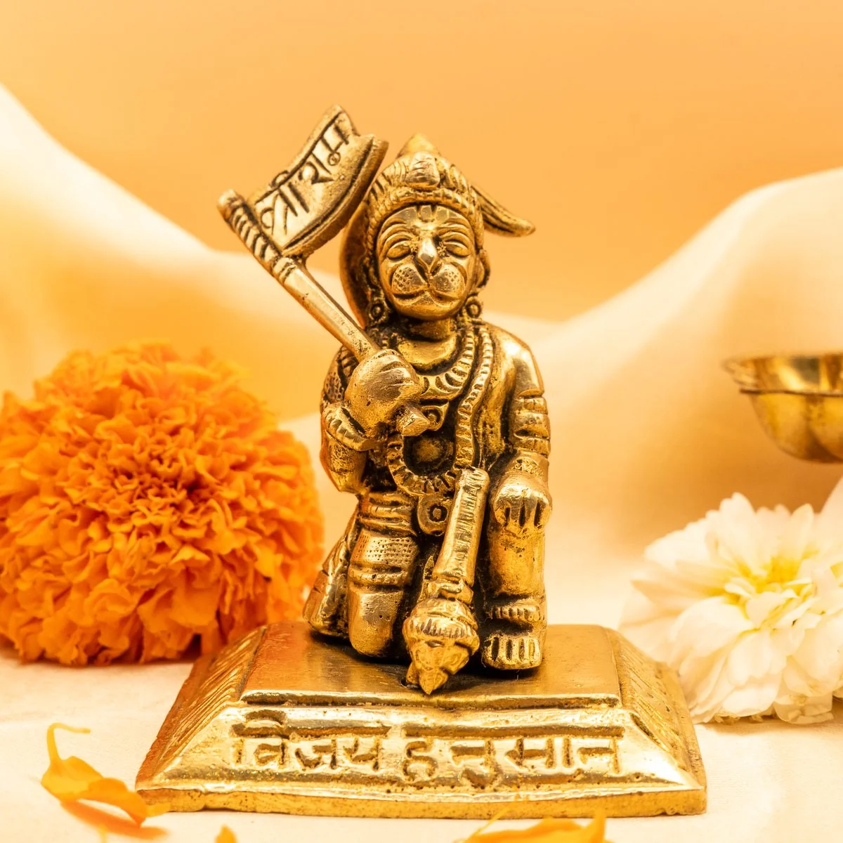 Jai Shree Ram Hanuman Ji Full Solid Gada Showpiece view 3