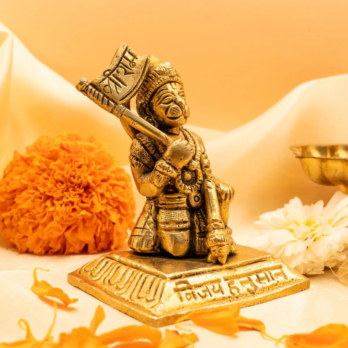Jai Shree Ram Hanuman Ji Full Solid Gada Showpiece view 4