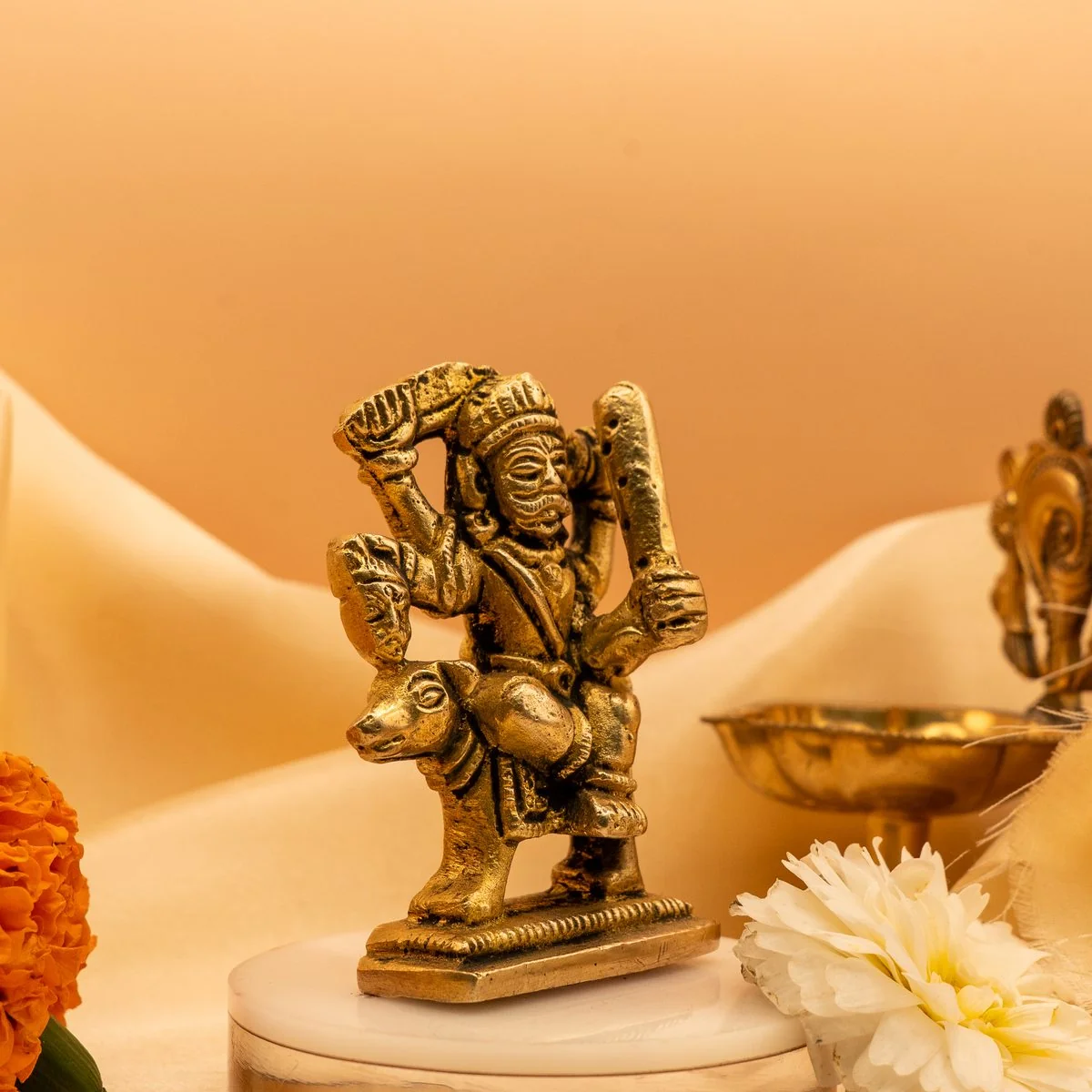 Kaal Bhairav with Dog Ji Panchdhaatu view 3