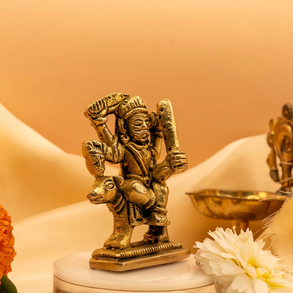 Kaal Bhairav with Dog Ji Panchdhaatu view 4