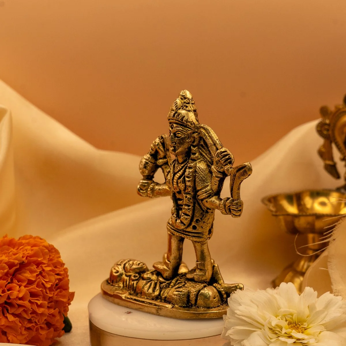 Maa Kali Devi on Shiva Idol (8 cm) view 3