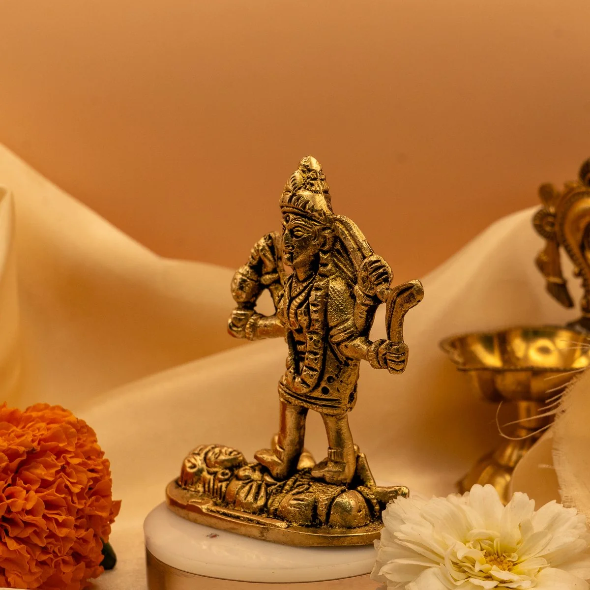 Maa Kali Devi on Shiva Idol (8 cm) view 4