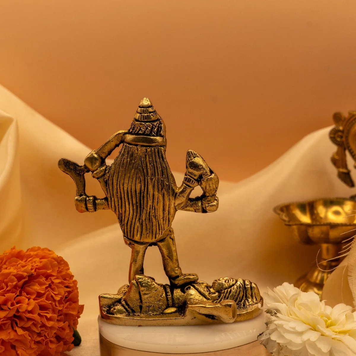 Maa Kali Devi on Shiva Idol (8 cm) view 7