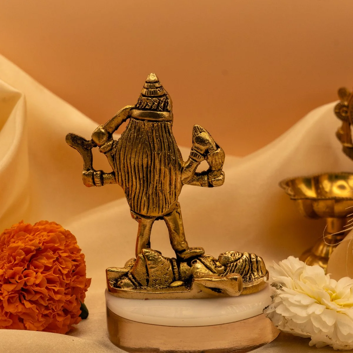 Maa Kali Devi on Shiva Idol (8 cm) view 8