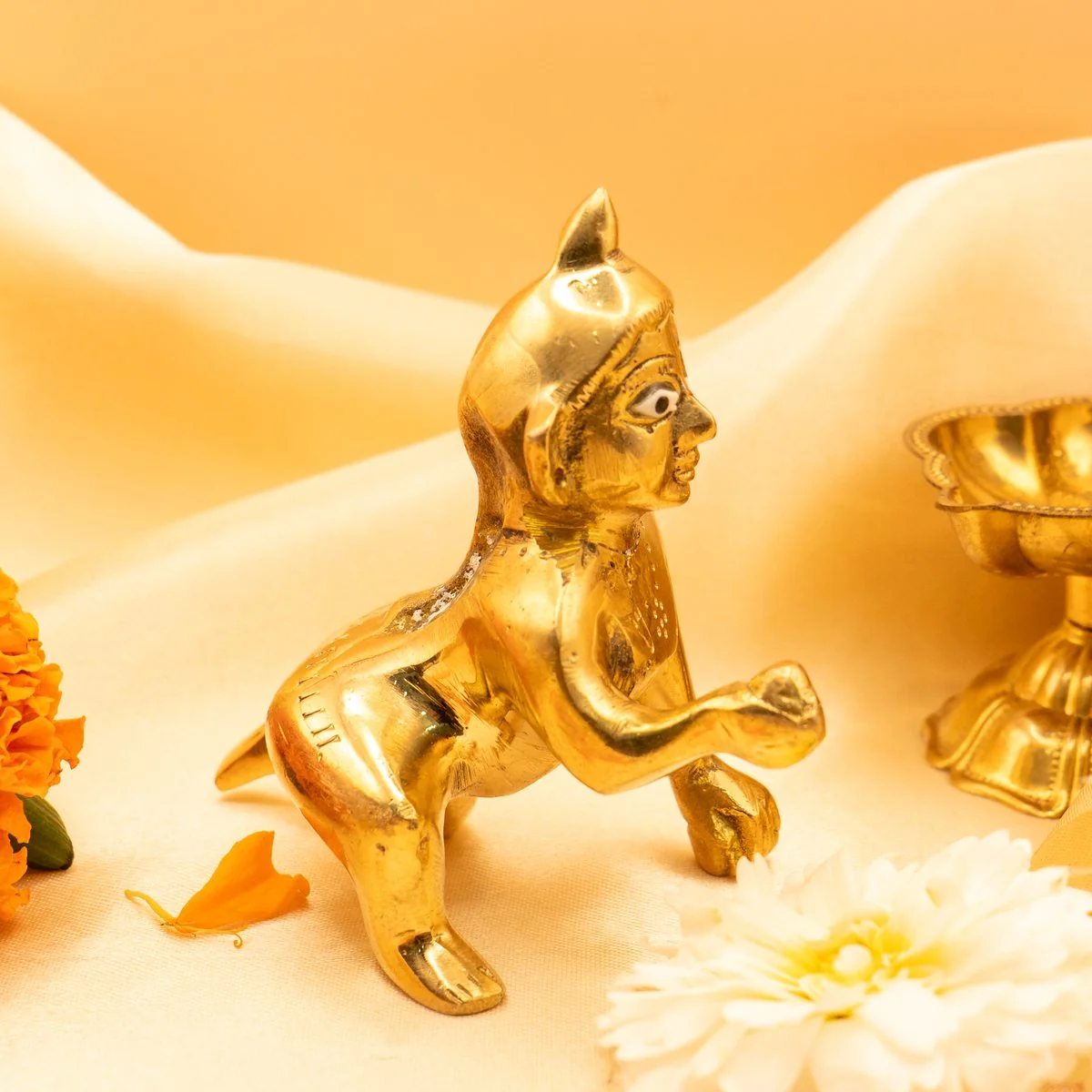 Brass Laddu Gopal view 8