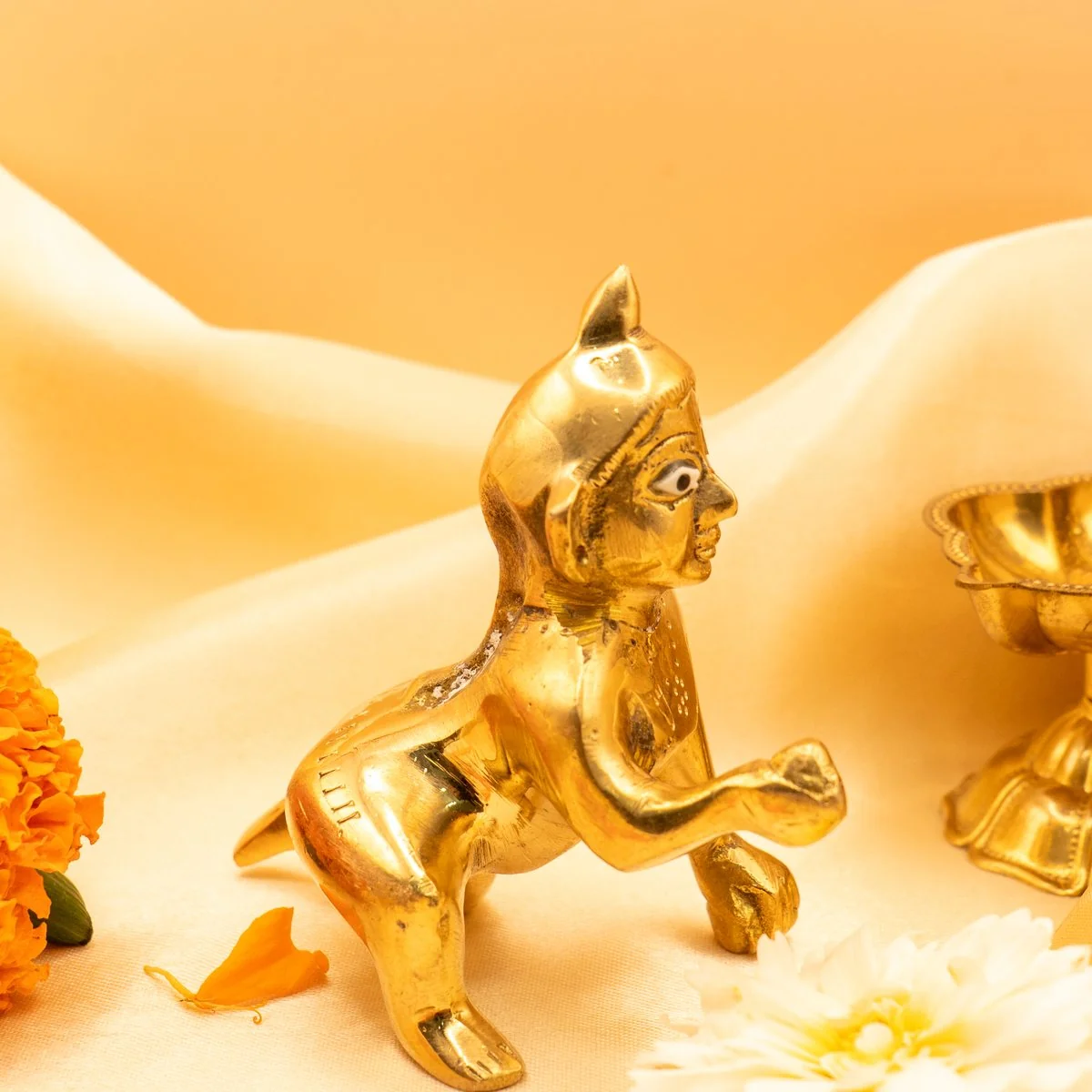 Brass Laddu Gopal view 9