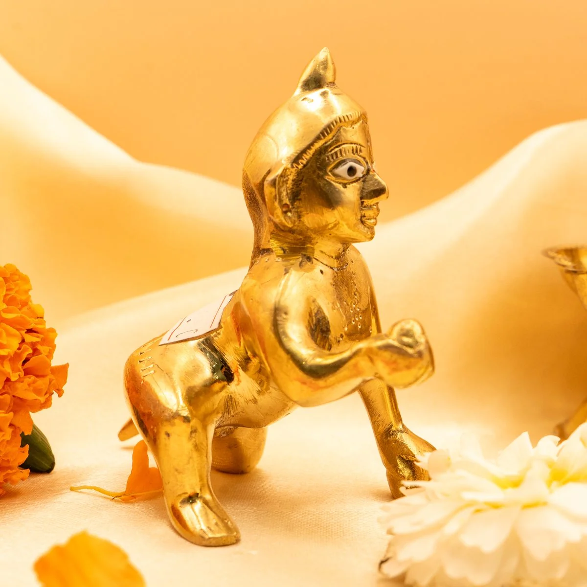 Brass Laddu Gopal Brass Idol
