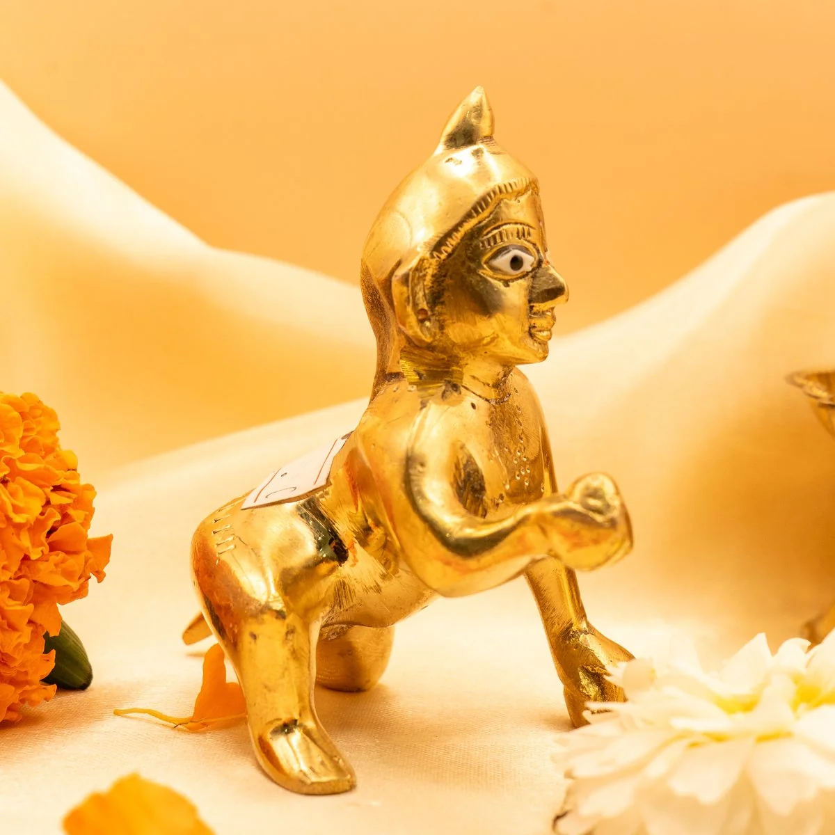 Brass Laddu Gopal view 2