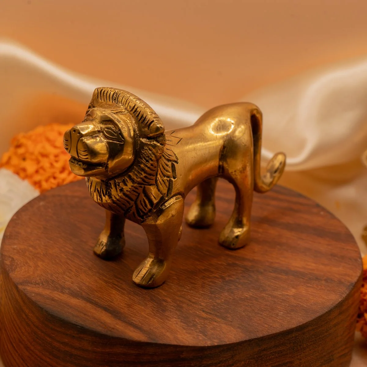 Vastu Brass Lion Statue view 10