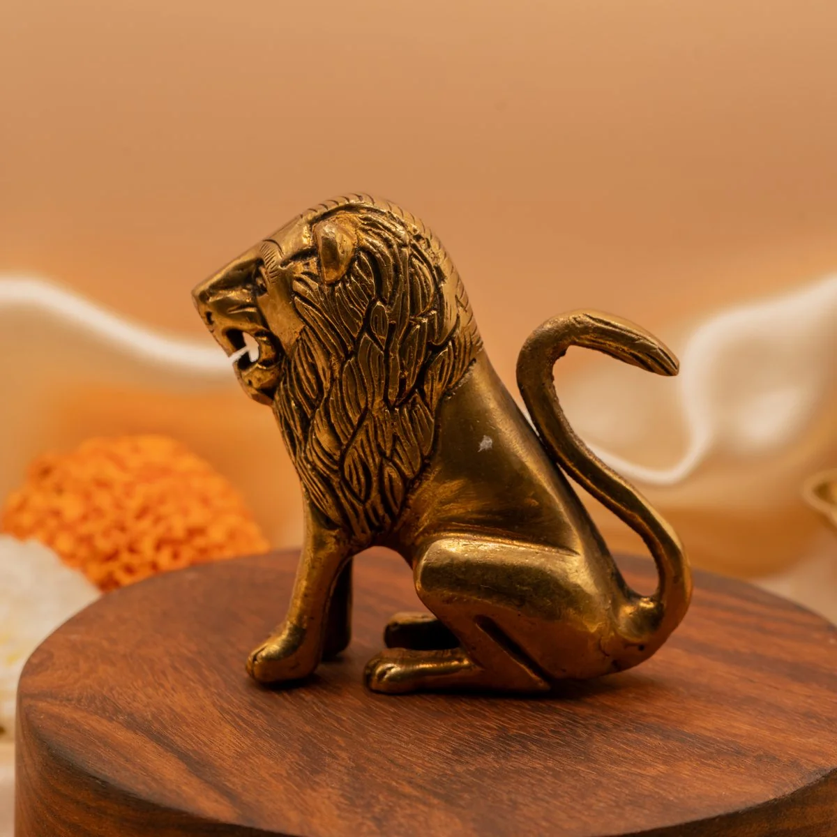 Vastu Brass Lion Statue view 10