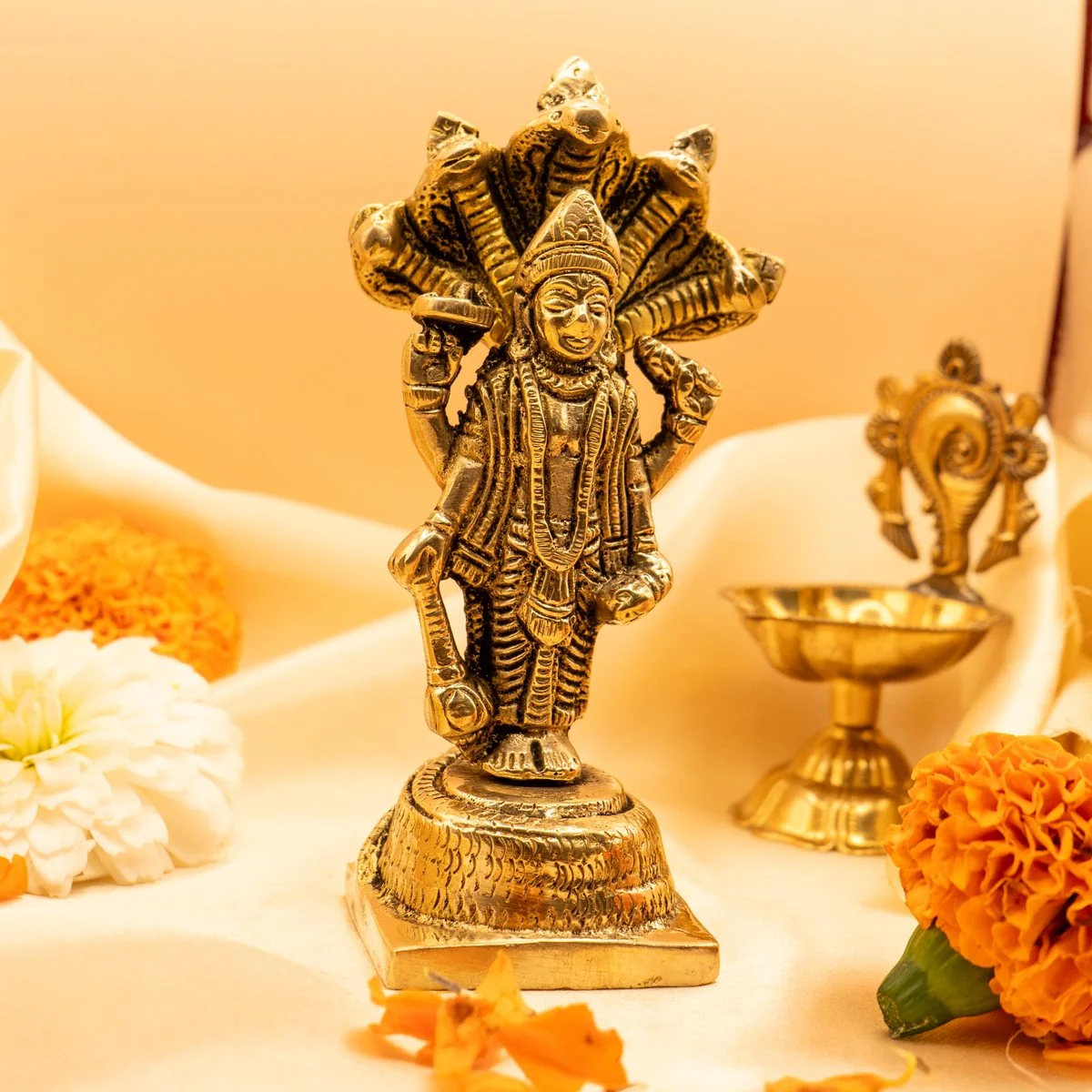 Lord Vishnu Brass Idol