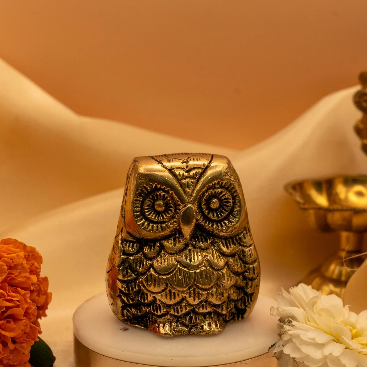 Owl Murti Idol 6 cm view 2