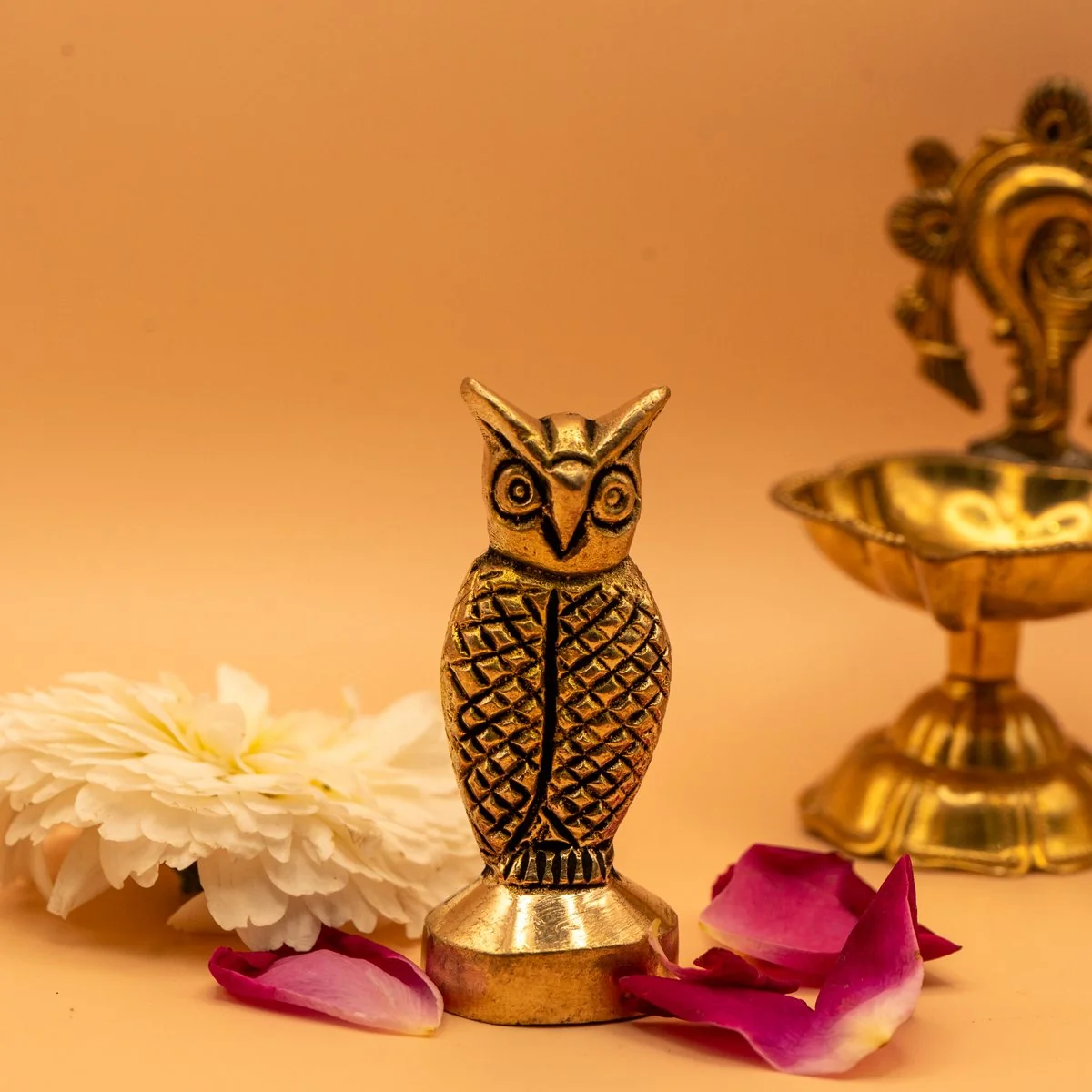 Owl Murti Brass Idol