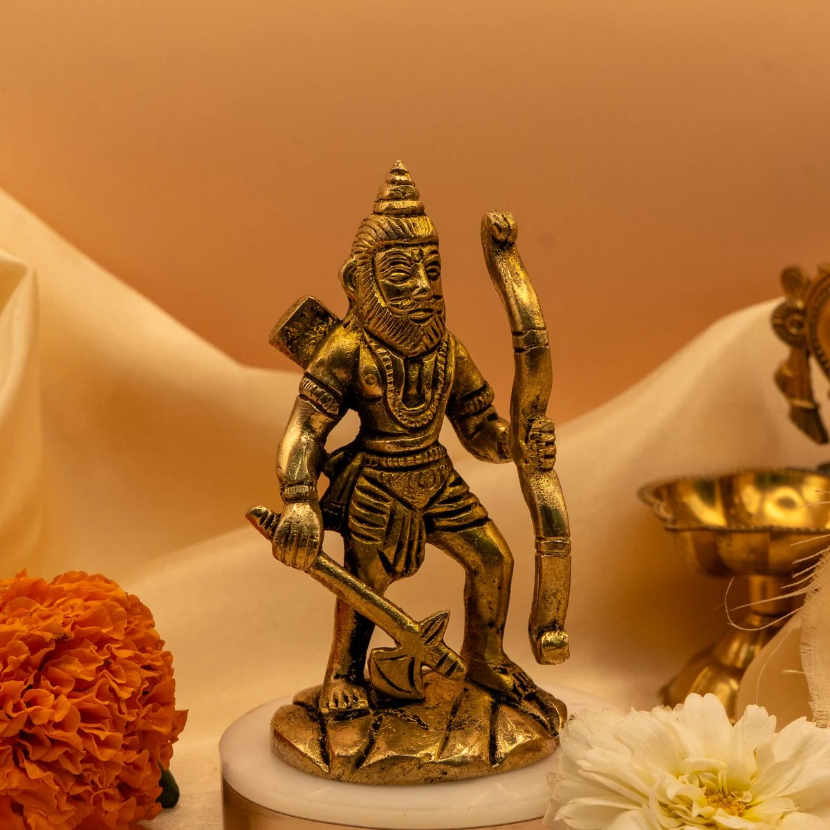 Lord Parshuram Brass Idol (10 cm) Murti