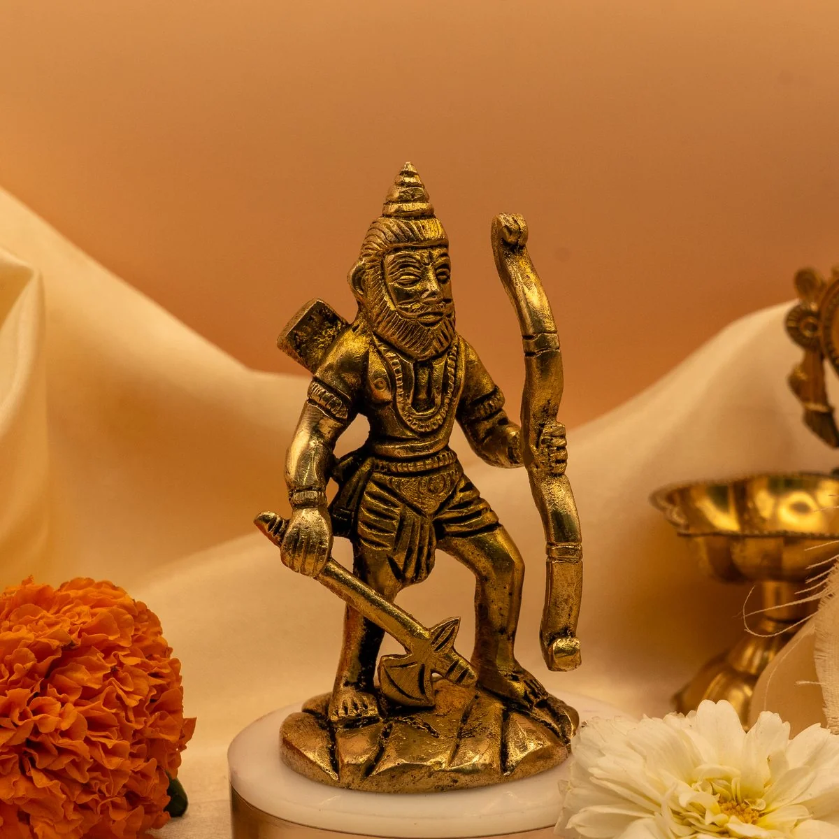 Lord Parshuram Brass Idol (10 cm) Murti view 2