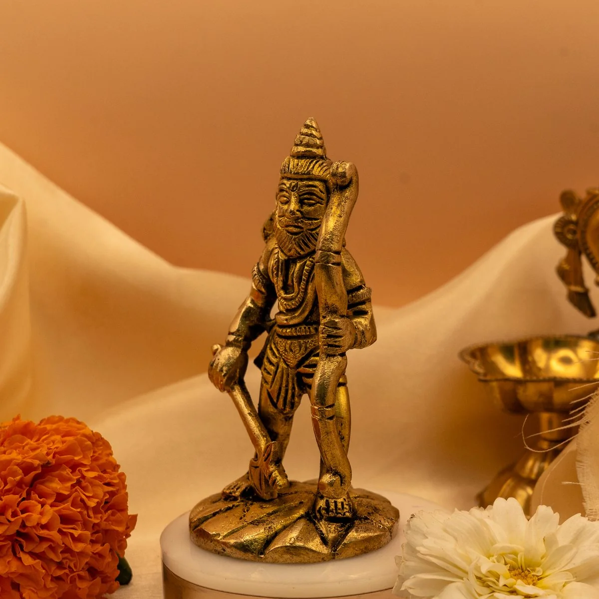 Lord Parshuram Brass Idol (10 cm) Murti view 4