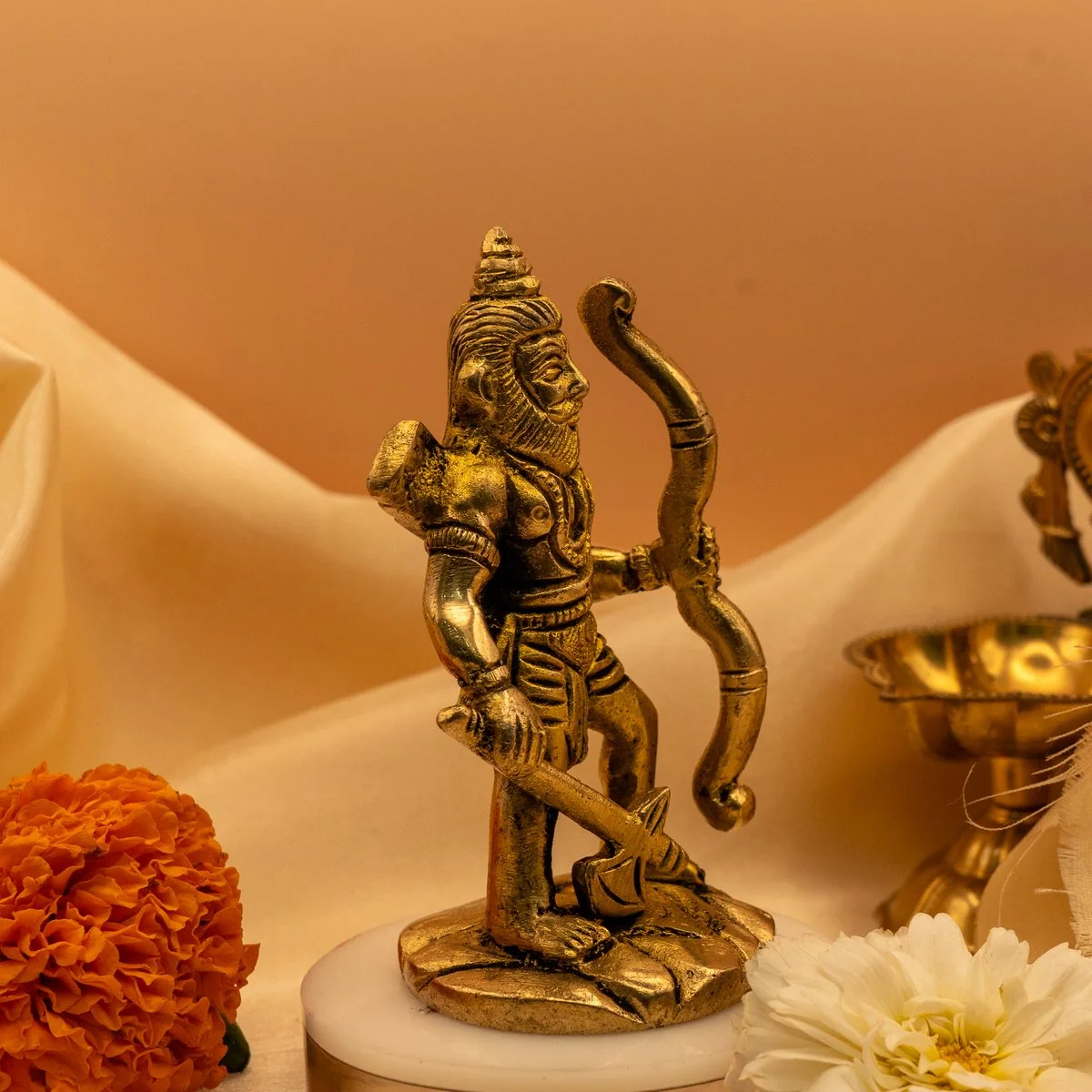Lord Parshuram Brass Idol (10 cm) Murti view 6