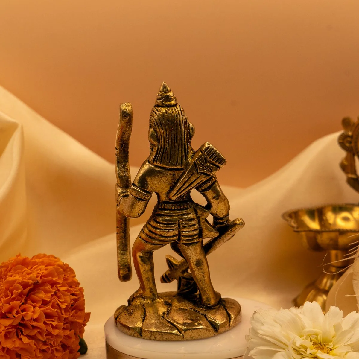 Lord Parshuram Brass Idol (10 cm) Murti view 7