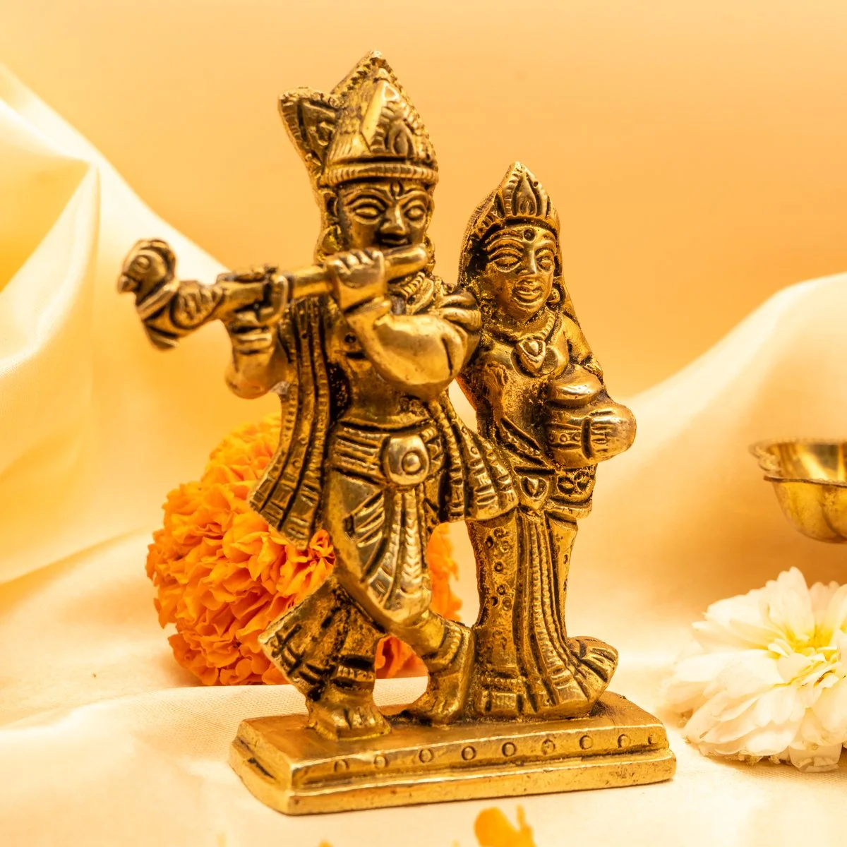 Radha Krishan Brass Idol