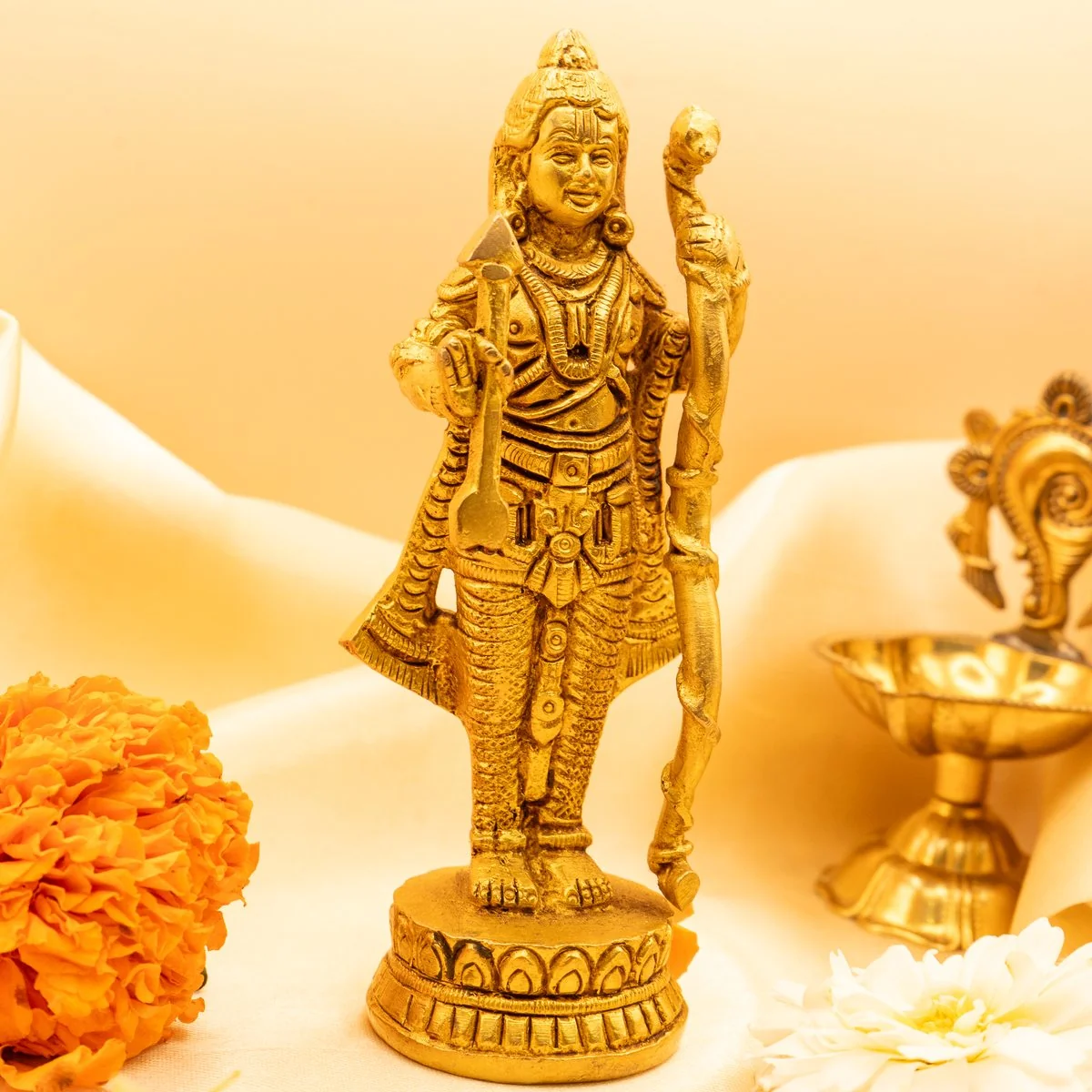 Ram Murti/Rama Idol/Pital Vishnu Ram Avatar Brass Idol