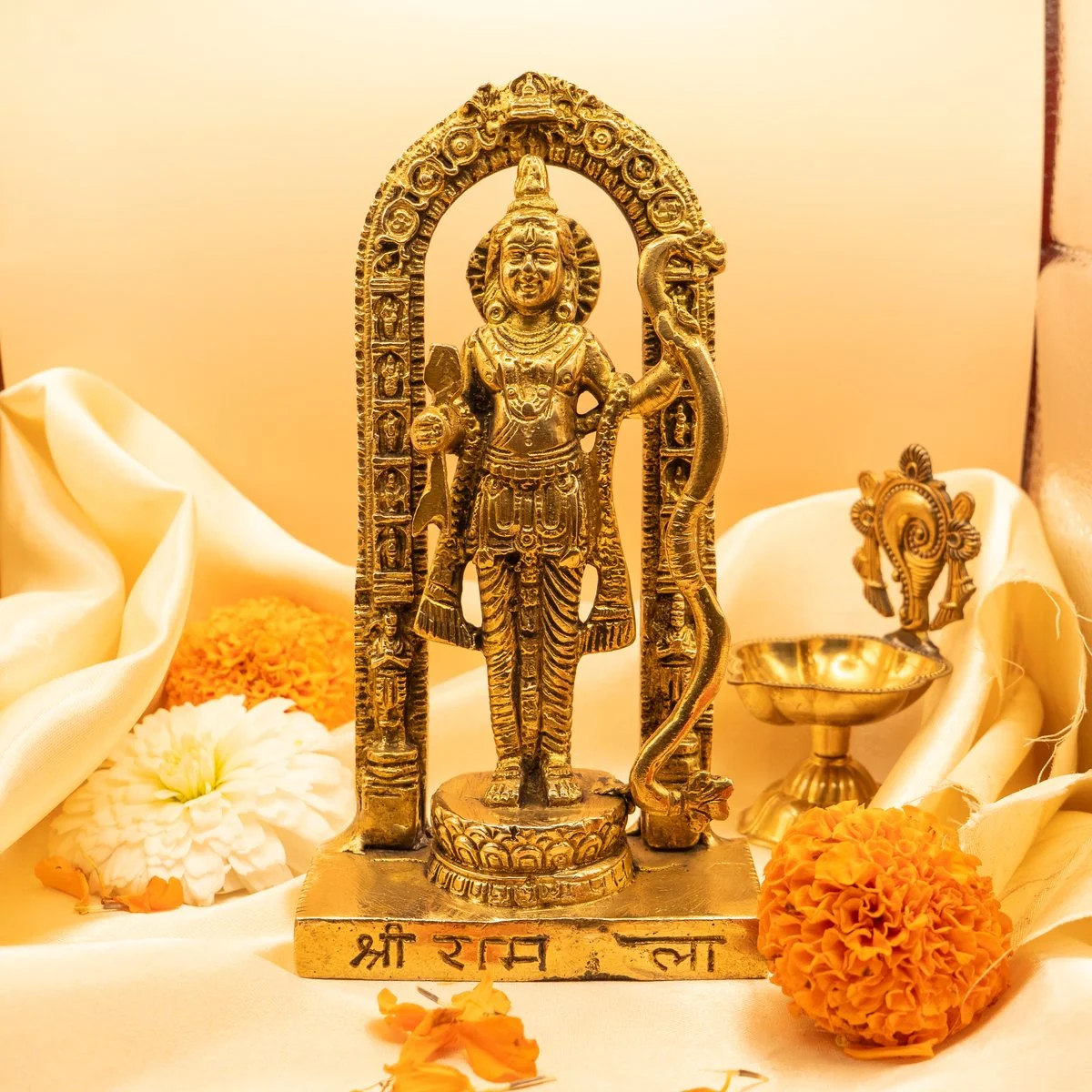 Ram Murti/Rama Idol/Pital Vishnu Ram Avatar Brass Idol