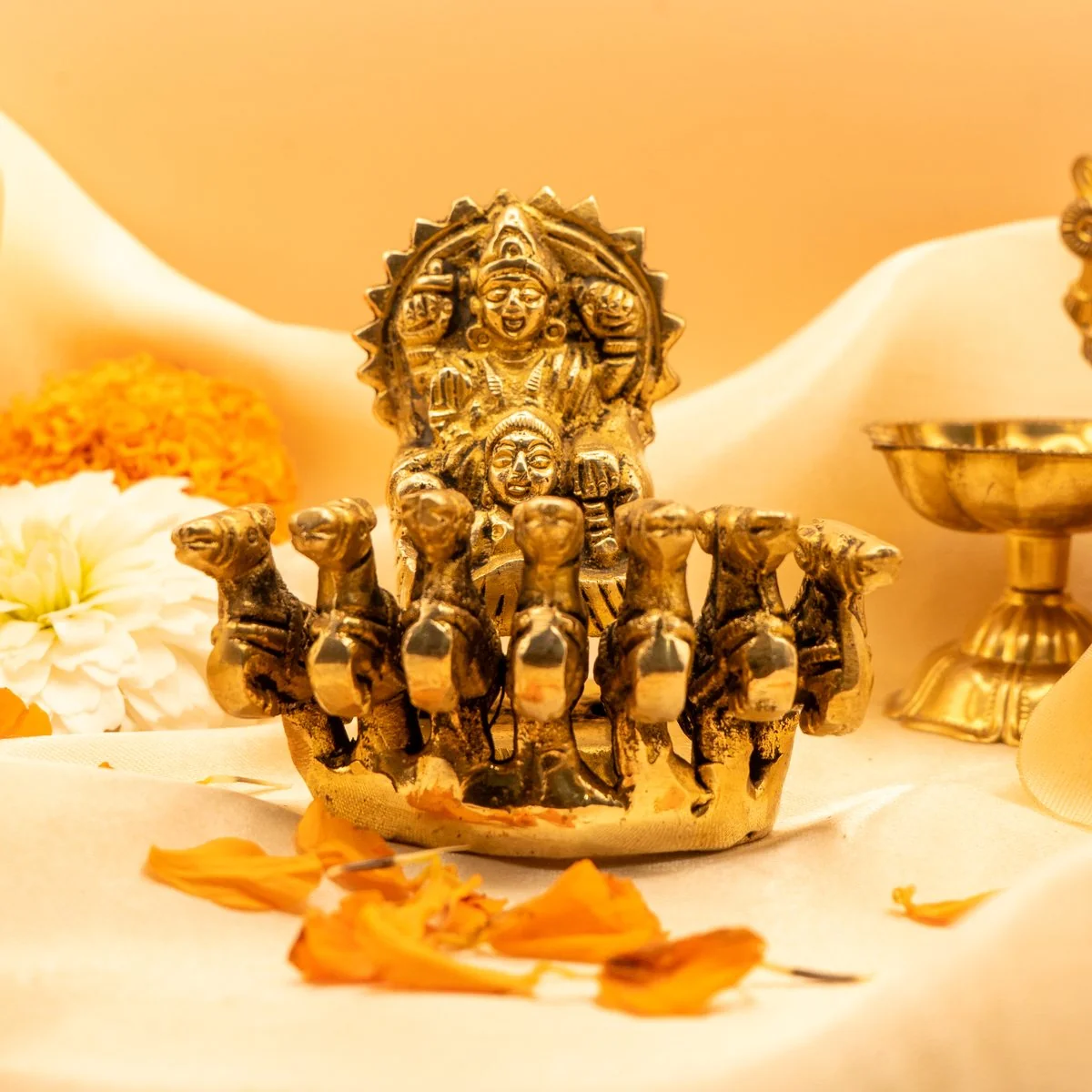 Makar Sankranti: Surya Dev Brass Idol Worship, Solar Rituals and Harvest Blessings
