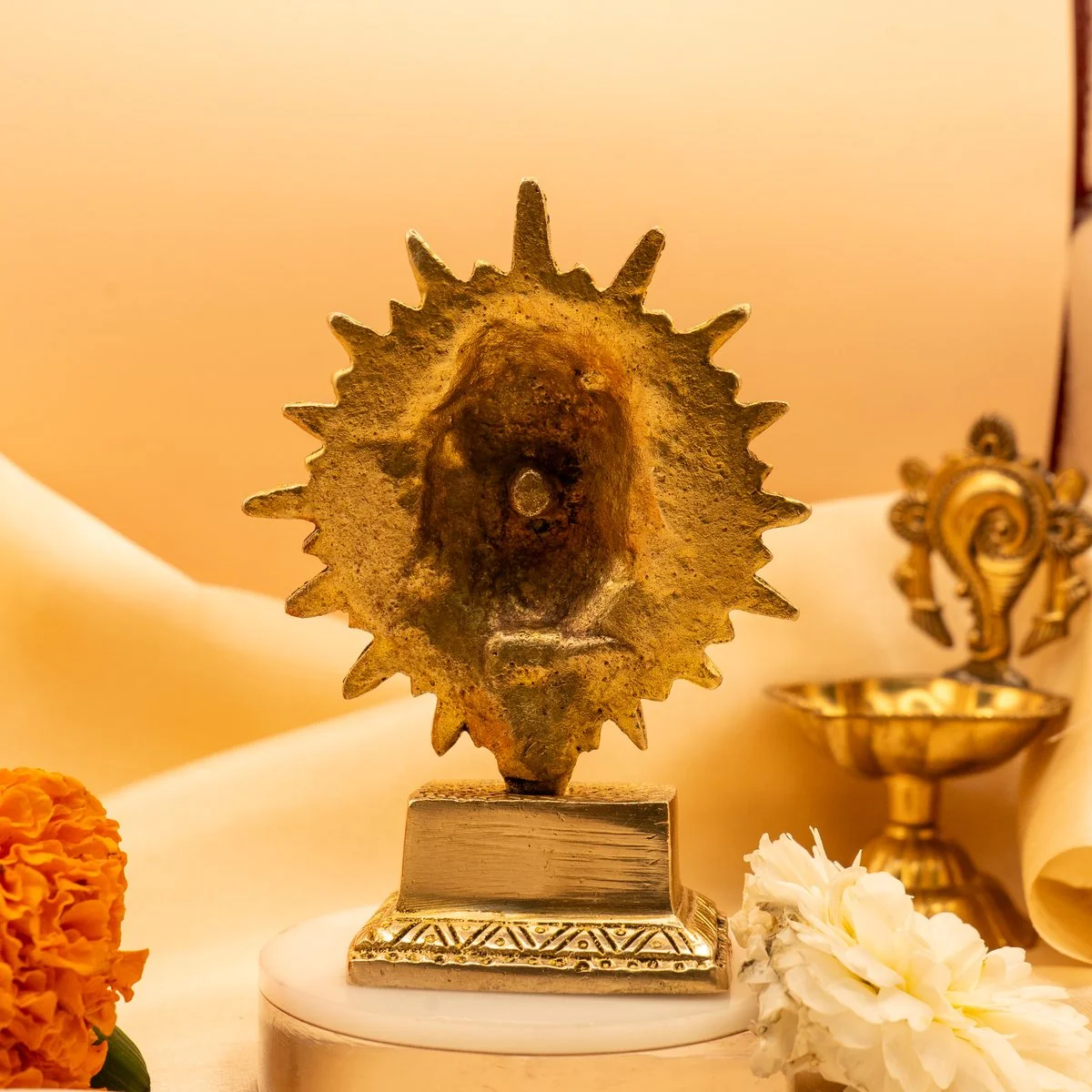 Religious Surya, Suraj Dev Idol (10 cm) view 8