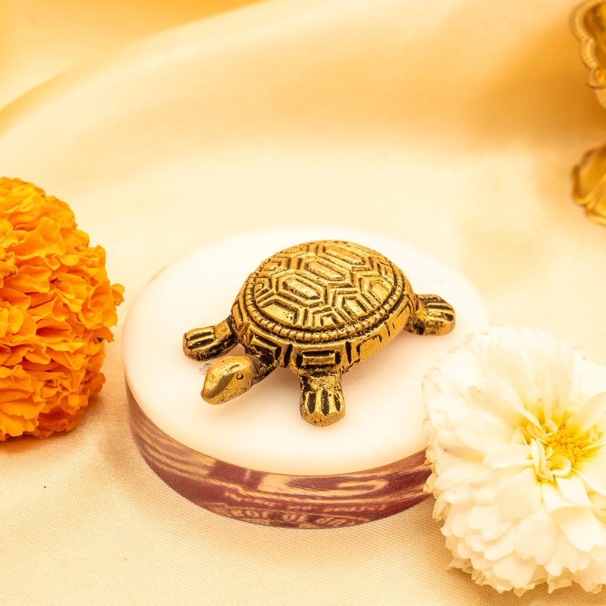 Feng Shui Tortoise Brass Idol