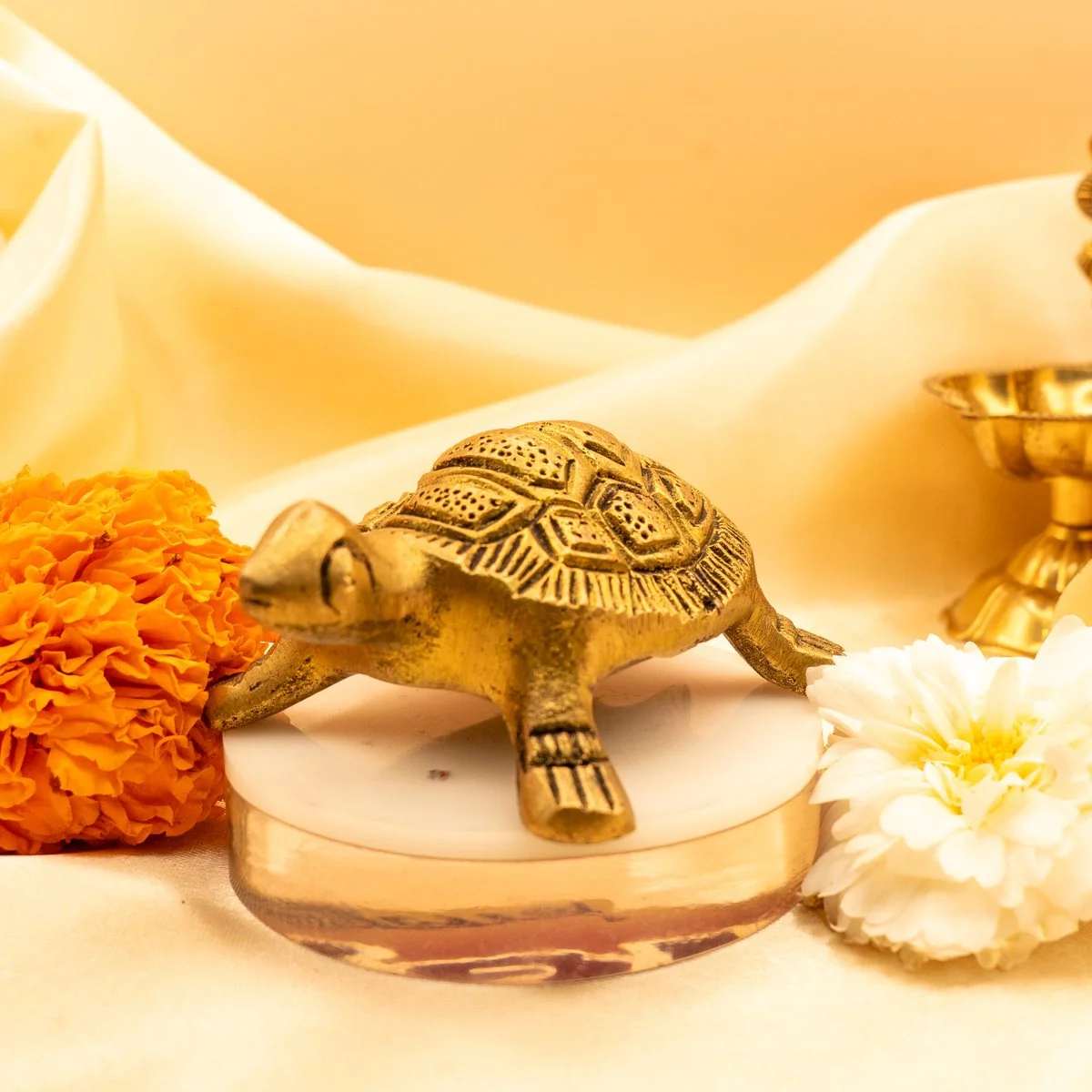 Feng Shui Tortoise Brass Idol